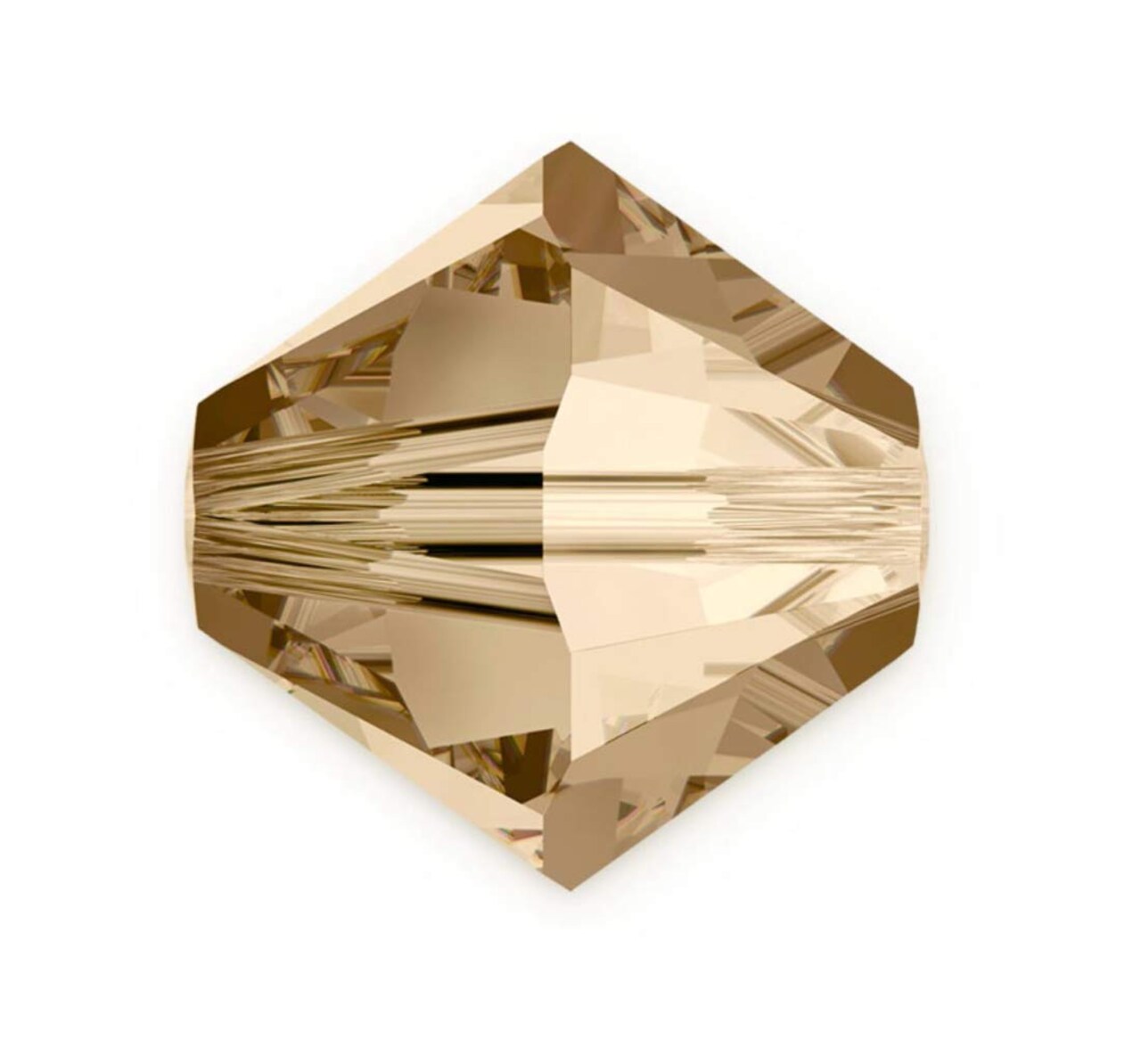 200pcs Authentic Preciosa 4mm (0.16 inch) Small Faceted Bicone Crystal Loose Beads Crystal Honey Compatible with Swarovski 5301/5328 for DIY Jewelry Making Pre-B428